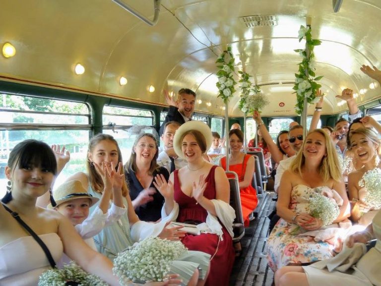 Vintage and classic buses for wedding hire