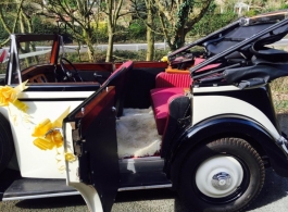 1937 Vintage wedding car for hire in Selston