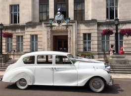 White Austin wedding car hire in London