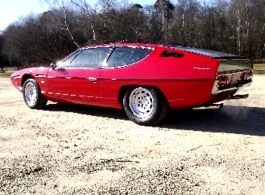 Red Lamborghini for weddings in Winchester