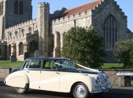 1950s classic car for weddings in Bishops Stortford