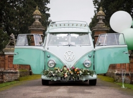 Splitscreen Campervan for wedding hire in Farnham