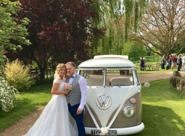 Splitscreen Campervan wedding hire in Woburn