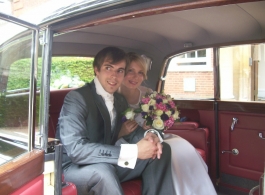 Classic 1950s car for weddings in Marlow