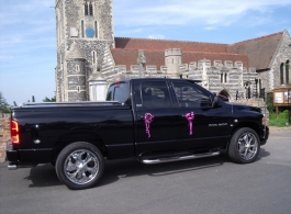 Dodge pick up truck for weddings in Maidstone