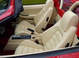 Convertible Ferrari for weddings in Bournemouth