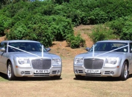 Chrysler 300 wedding car hire in Fleet