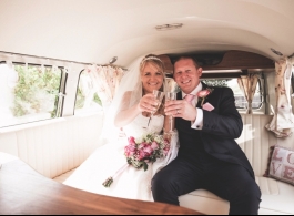 Classic VW Campervan wedding hire in Basingstoke