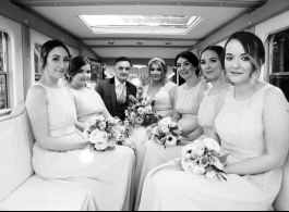 Bridesmaids bus for weddings in Bedford