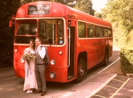 Vintage Red Bus for weddings in Richmond