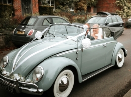 Convertible Beetle for weddings in Maidenhead