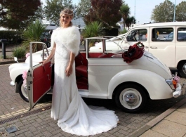 Morris Minor wedding car hire in Fareham