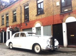 Classic White Rolls Royce for weddings in Wembley